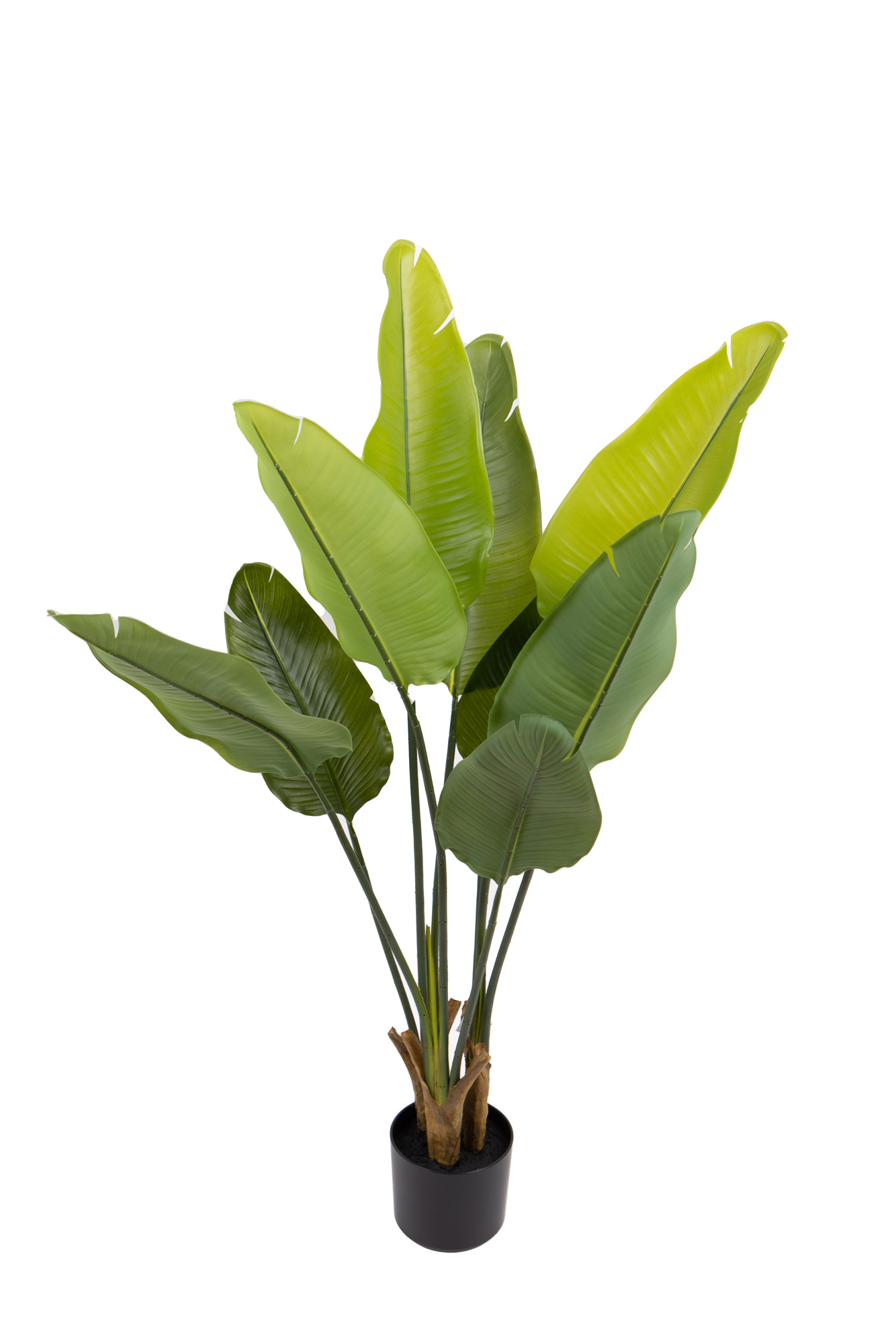 AMERIQUE Albero Artificiale In Vaso Con 37 Foglie - Tecnologia Real Touch, Verde E Giallo, Per Interni/Esterni