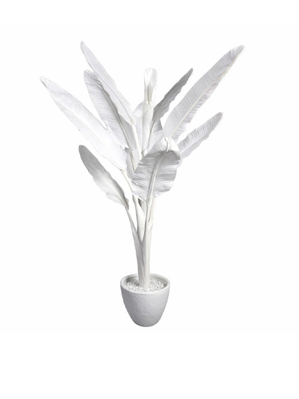 Banano Artificiale 185cm Bianco