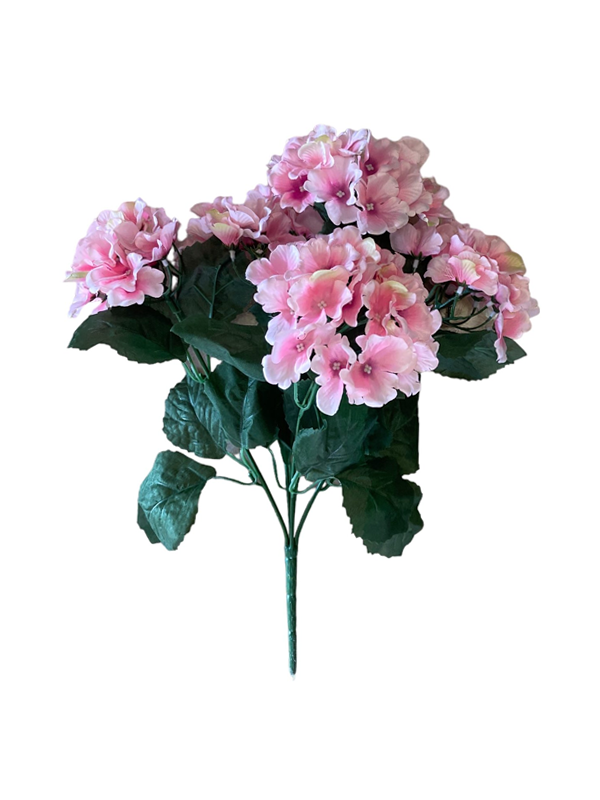 Ortensia Bouquet Rosa 5 Fiori