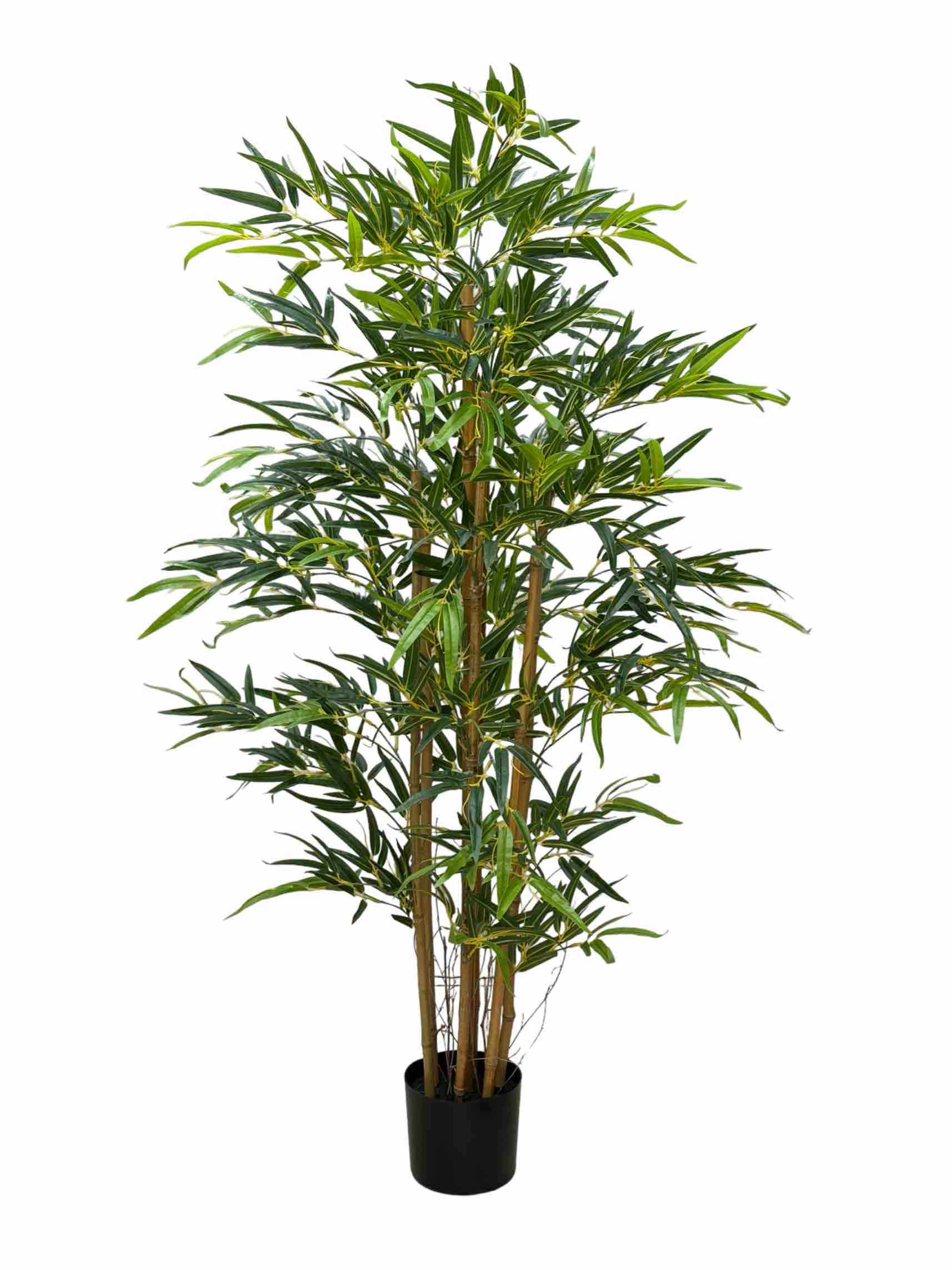 Albero Di Bambù Artificiale – 180 Cm, 1104 Foglie, Vaso Incluso, Verde