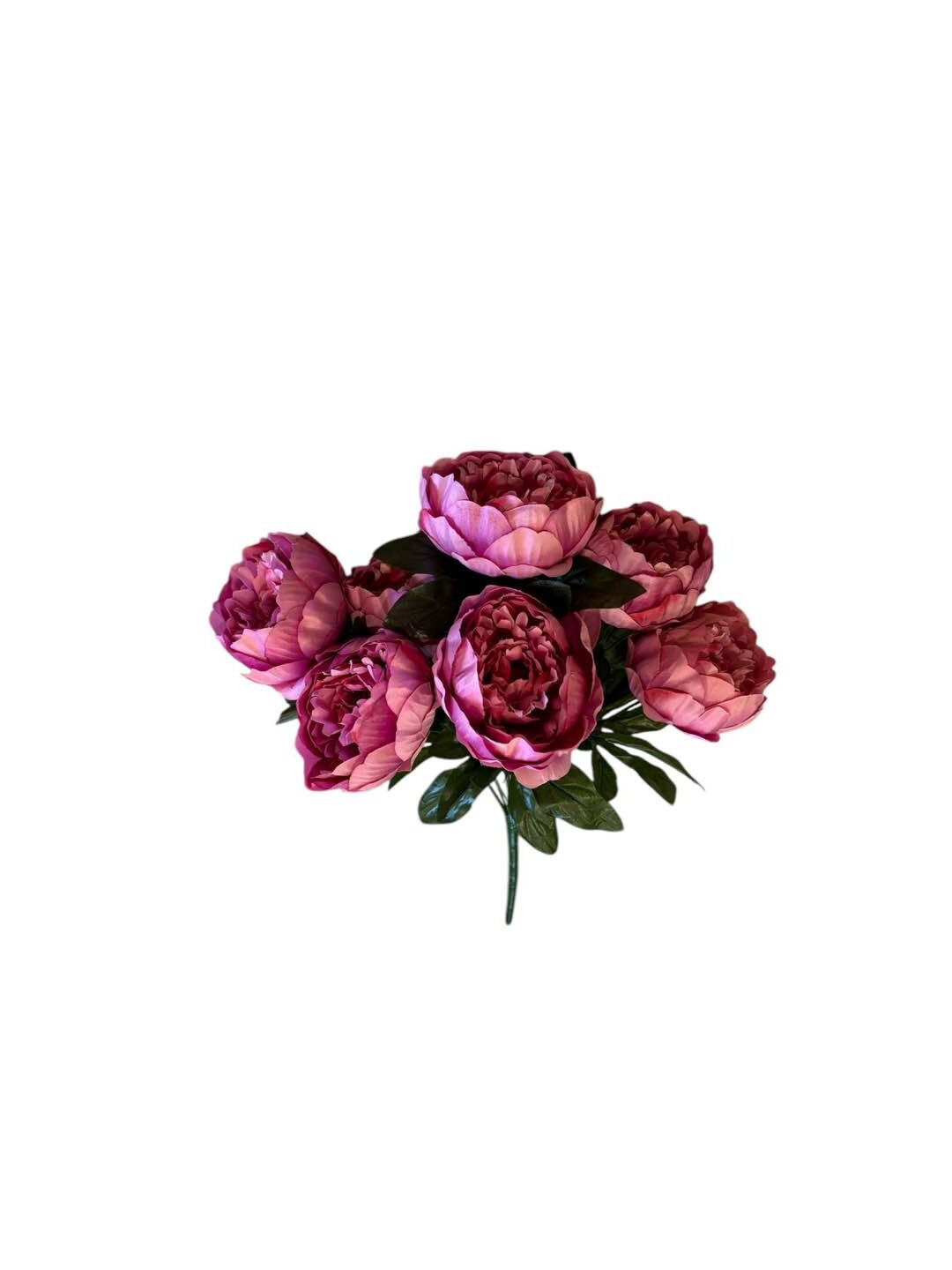 Peonia Artificiale 7 pezzi Fucsia - Image 3