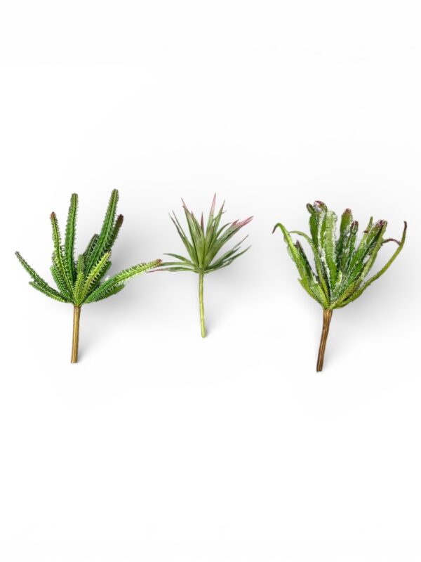 PIANTINE GRASSE ARTIFICIALI SET TRE PEZZI