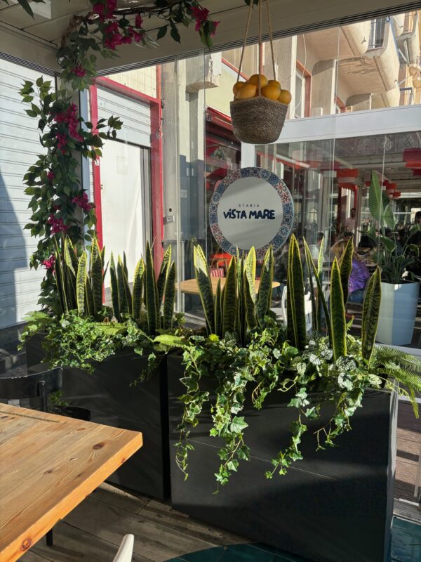 allestimento my garden per stabia vista mare
