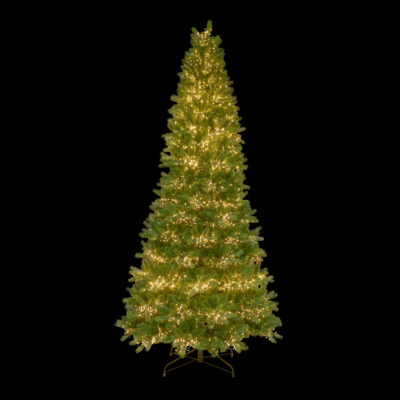 Albero Di Natale Con Luci Slim