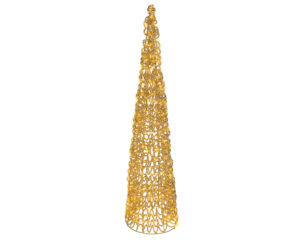 Cono Luminoso Con Led Oro Per Esterno