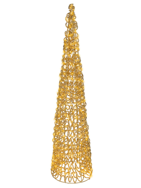 Cono Luminoso Con Led Oro Per Esterno