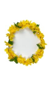 Collana Hawaiana Fiori Gialla