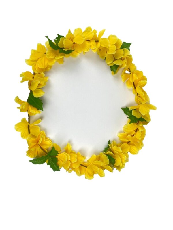 Collana Hawaiana Fiori Gialla