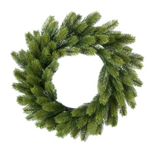 Corona Di Natale Con Rami in Pe Grande Diam. 50 cm