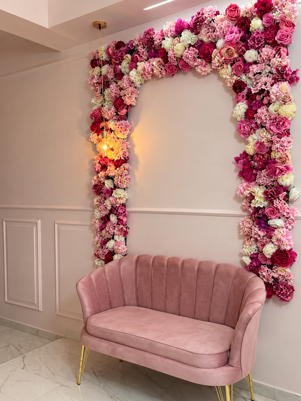 corona rose artificiali per negozio di my garden napoli