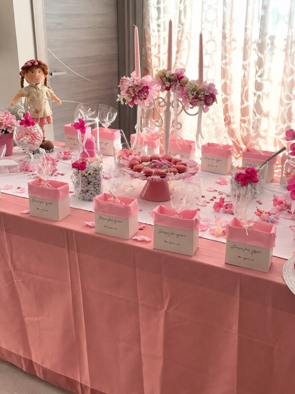 allestimento per festa di battesimo con fiori e dccorazioni di my garden