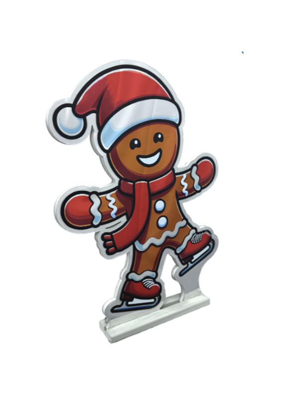 gingerbread pattinatore led giocoplast decorazione natalizia my garden napoli
