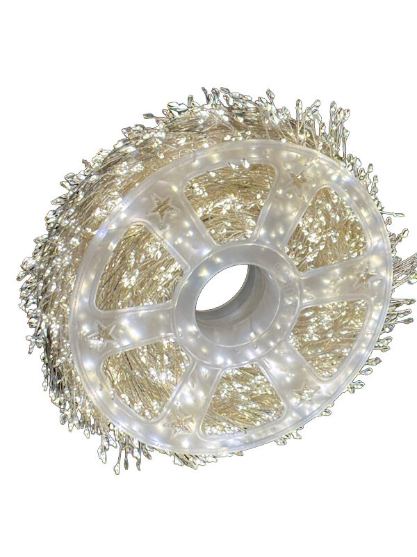 Luci natalizie cluster con 4000 LED bianco caldo, 120 metri, con timer my garden
