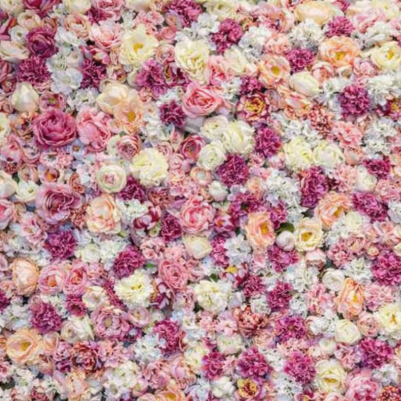Parete Fiori Artificiali 100×100 cm